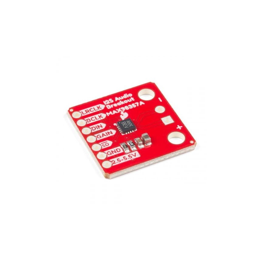 SparkFun MAX98357A äänidekooderi 2.5V – 5.5V 2.4mA 3.2W I2S