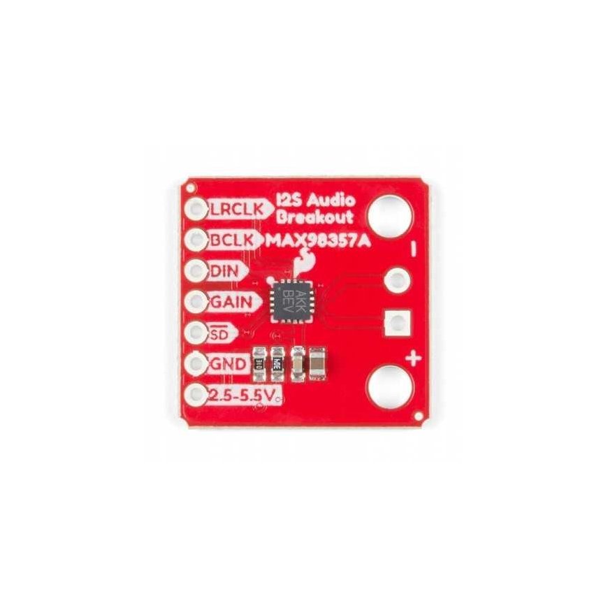 SparkFun MAX98357A audio decoder 2.5V – 5.5V 2.4mA 3.2W I2S – 2