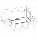 Berdsen Virtuvinis gartraukis po spintele 52cm juodas BE-52A