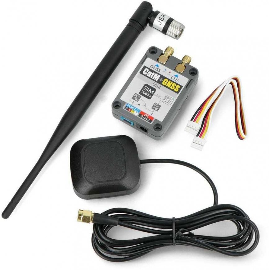 IoT CAT-M/NB-IoT + GNSS SIM7080G module with telecommunications antenna - M5Stack U137