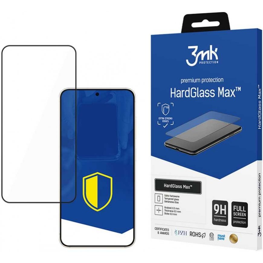 Samsung Galaxy S25 Edge - 3mk HardGlass Max Black