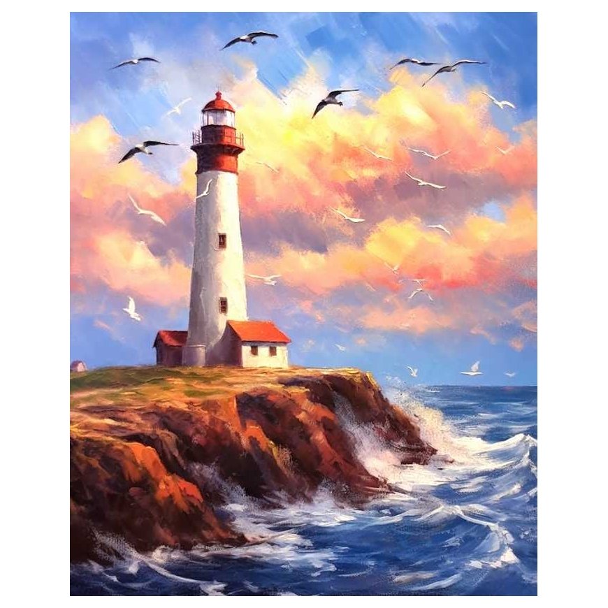 Beldizart Deimantų tapyba su porėmiu Švyturys 30x40 cm VA817