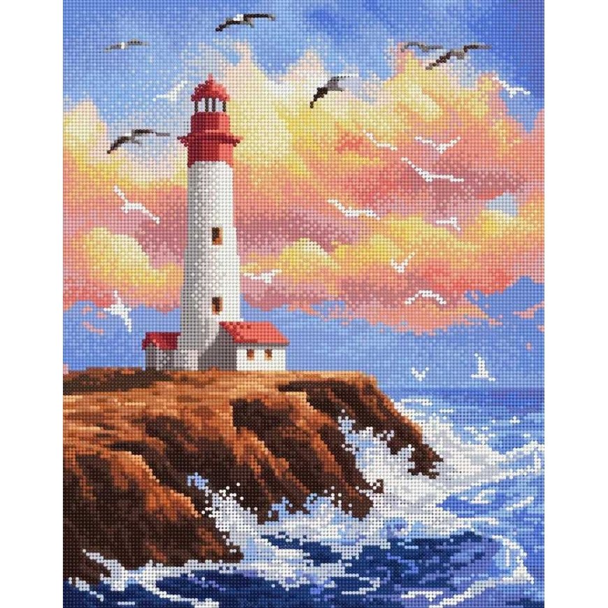 Beldizartin timanttimaalaus kehyksellä Majakka 30x40 cm VA817 – 3