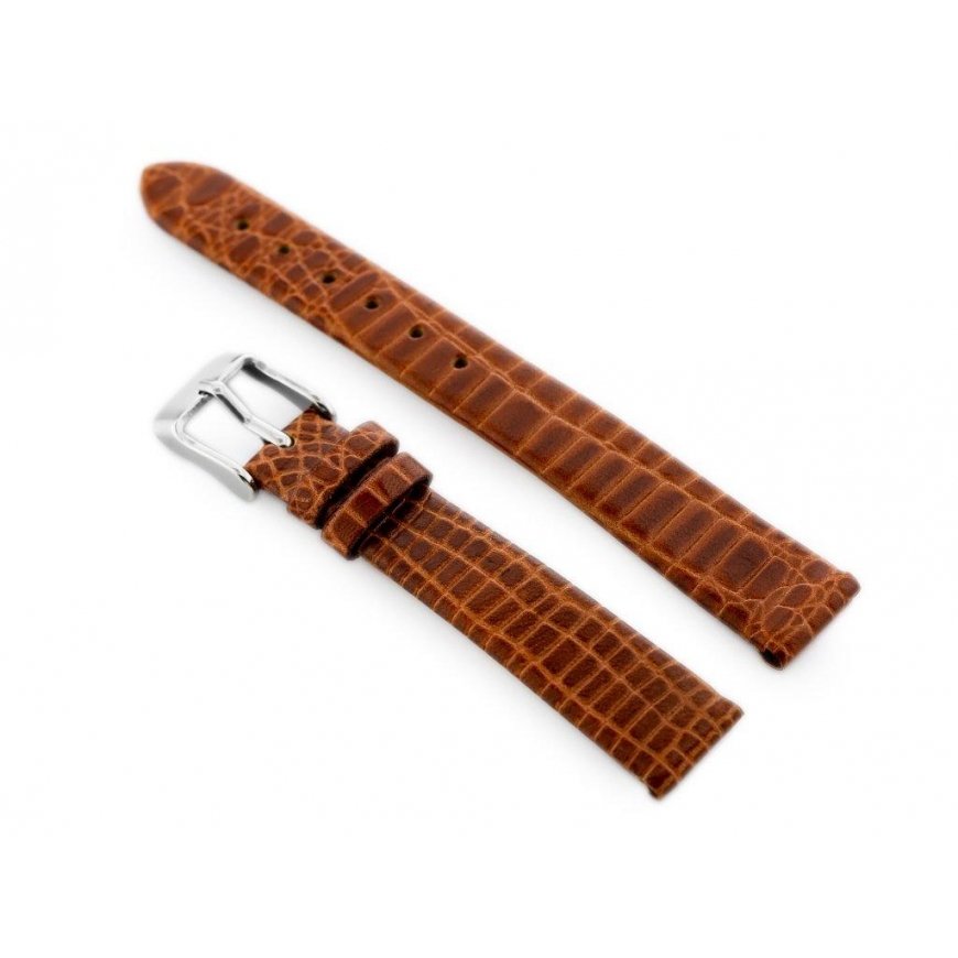 Pacific W57 leather watch strap - brown - 14mm – 2