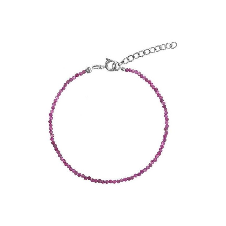 Again Jewelry AJKNR008 Ruby Bead Bracelet