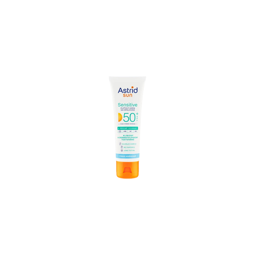 Astrid Sensitive Face Kreminis SPF 50+ - Apsauginis kremas nuo saulės - 50 ml