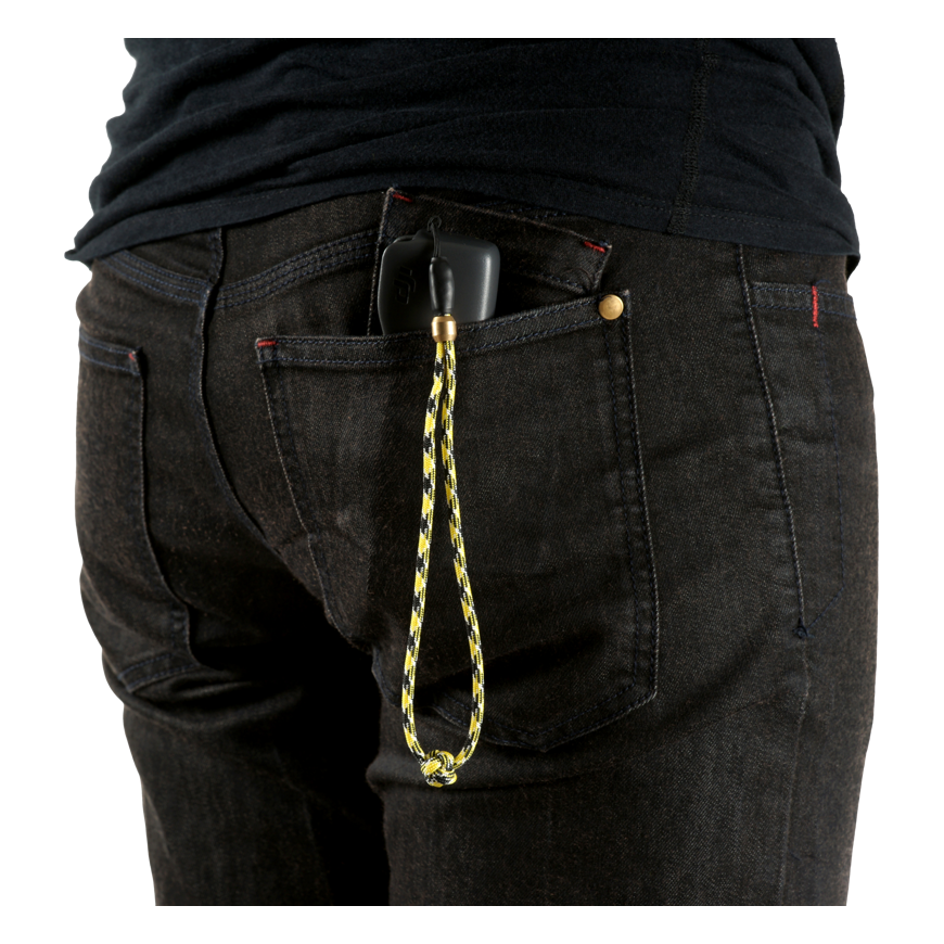 ARTISANARTIST Artisan & Artist I ACAM-P04H I Multi Paracord Hand strap w/ Celtic button knot (w/Loop) YellowBlack – 4