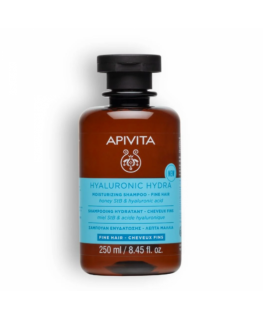Apivita MOISTURIZING Šampūnas for fine hair with hyaluronic acid, aloe and honey 250 ml