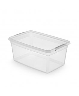 Lumarko BASIC CONTAINER WITH LIDS AND CLIPS 58X39X25CM 40L (2772)