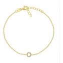 Brilio Silver Charming gold-plated bracelet with zircons BRC17Y Brilio Silver Charming gold-plated bracelet with zircons BRC17Y