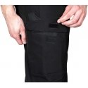 Neo Work trousers Mix&Match with four-way stretch, black with orange elements, size S Neo Work trousers Mix&Match with four-way stretch, black with orange elements, size S