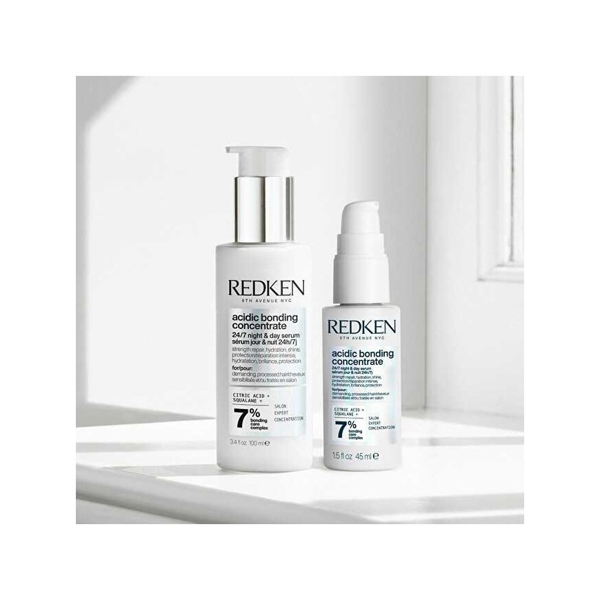 Redken Intensive day and night serum vaurioituneille hiuksille Acidic Bonding Concentrate (24/7 Night & Day Serum), 100 ml – 4