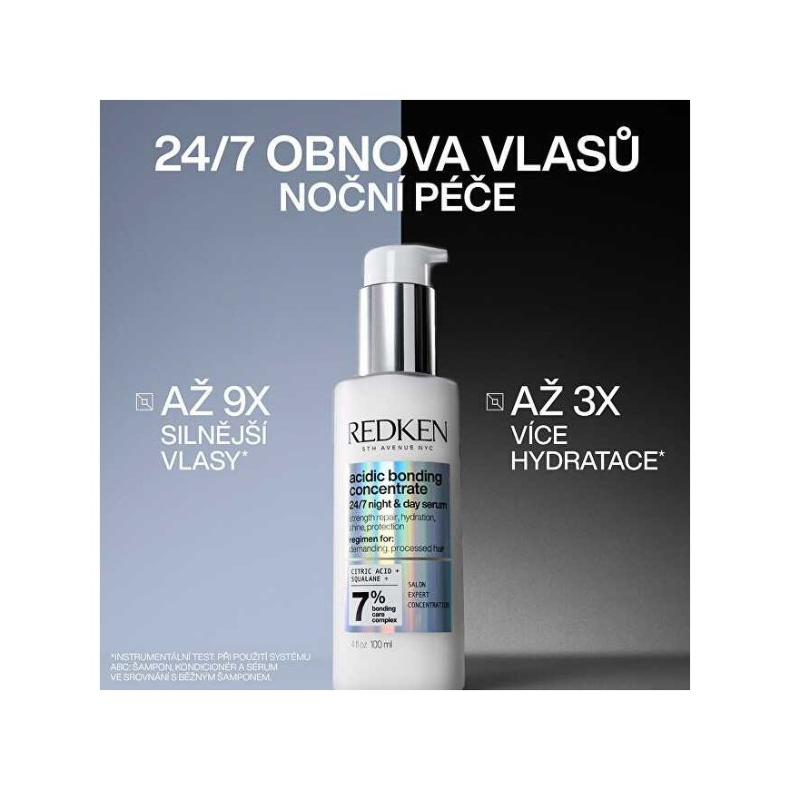 Redken Intensive day and night serum vaurioituneille hiuksille Acidic Bonding Concentrate (24/7 Night & Day Serum), 100 ml – 5