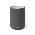 Tatay Toothbrush holder Soft ceramic, anthracite grey Tatay Toothbrush holder Soft ceramic, anthracite grey