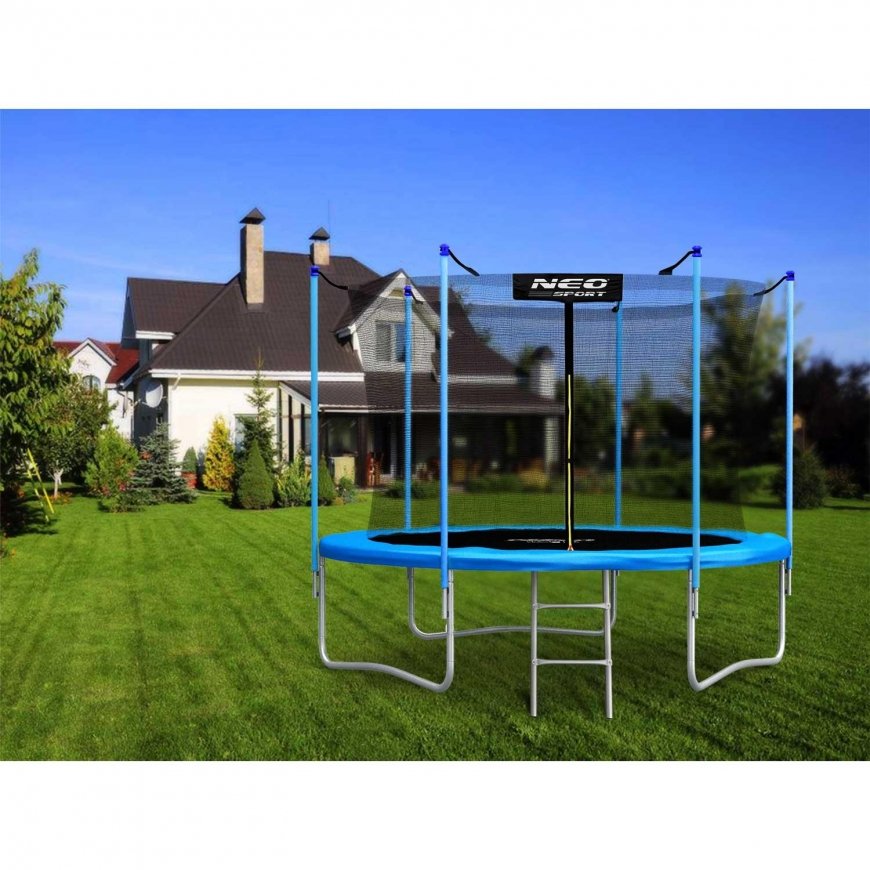 6ft/183cm Garden Trampoline with Inner Net and Neo-Sport Ladder – 3