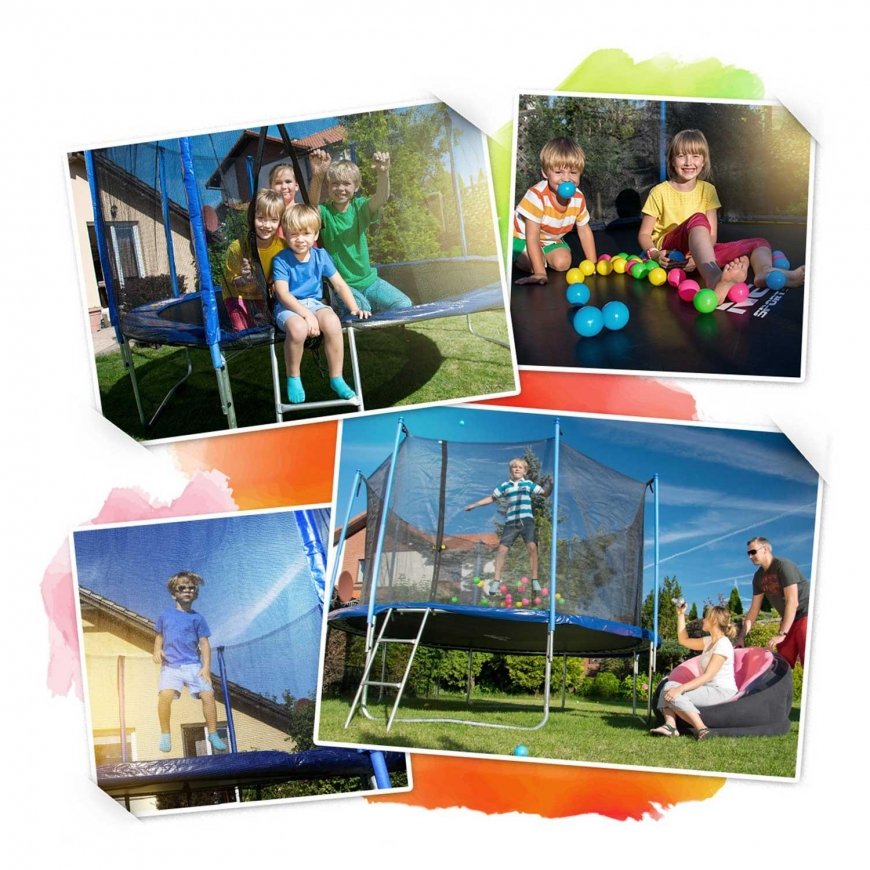 6ft/183cm Garden Trampoline with Inner Net and Neo-Sport Ladder – 4