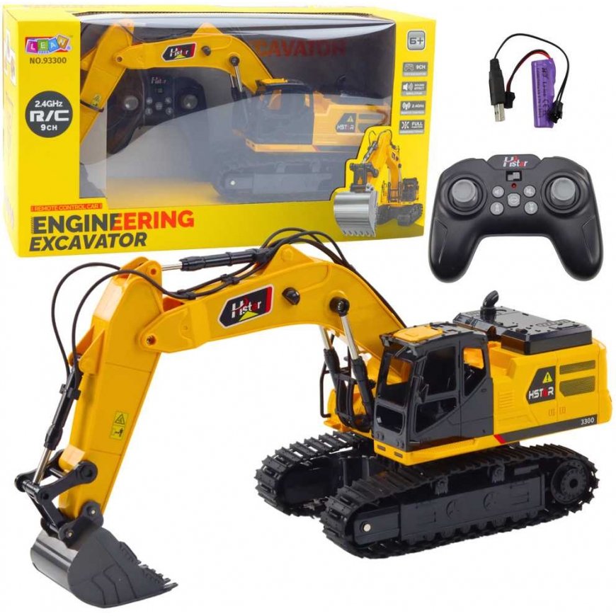 Lean Toys Remote Control RC Excavator 9CH 2.4G