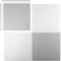 Large foam puzzle mat Ricokids 60x60cm 4 pcs. white and gray