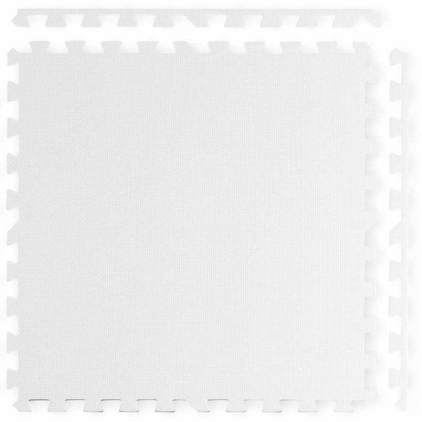 Large foam puzzle mat Ricokids 60x60cm 4 pcs. white and gray – 5