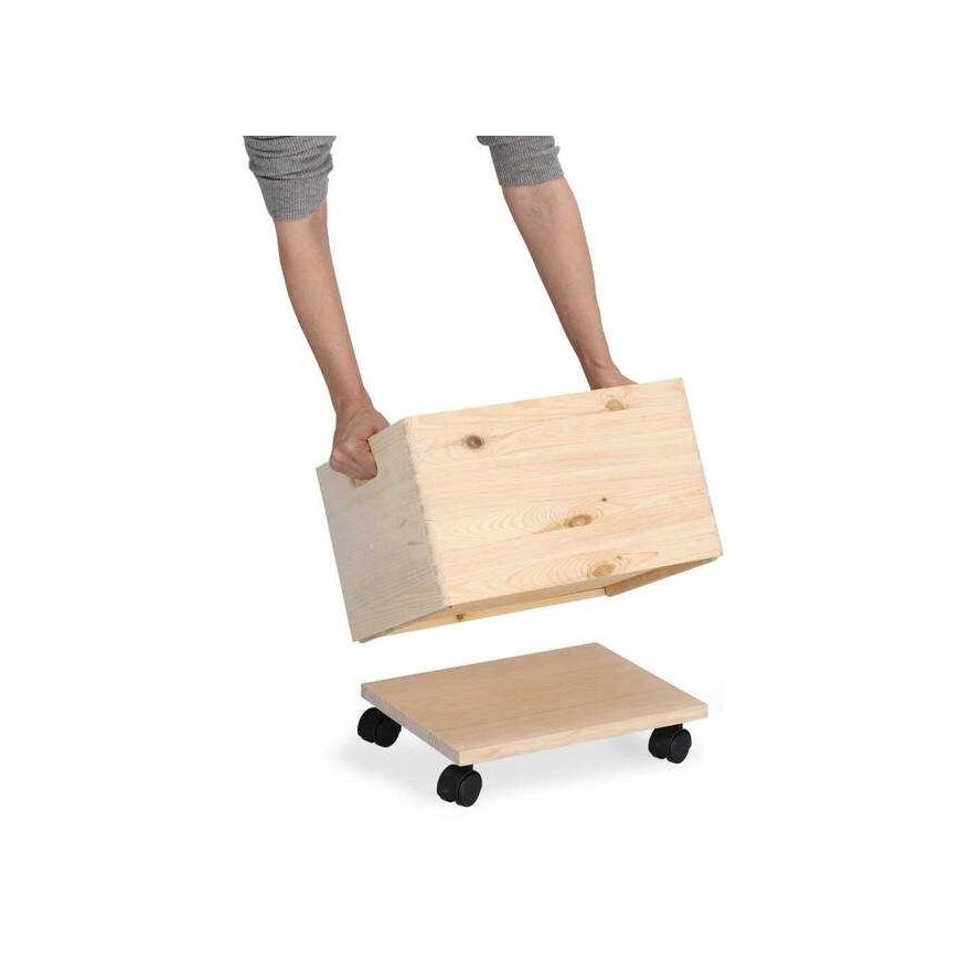 Zeller Box trolley, pine wood – 3