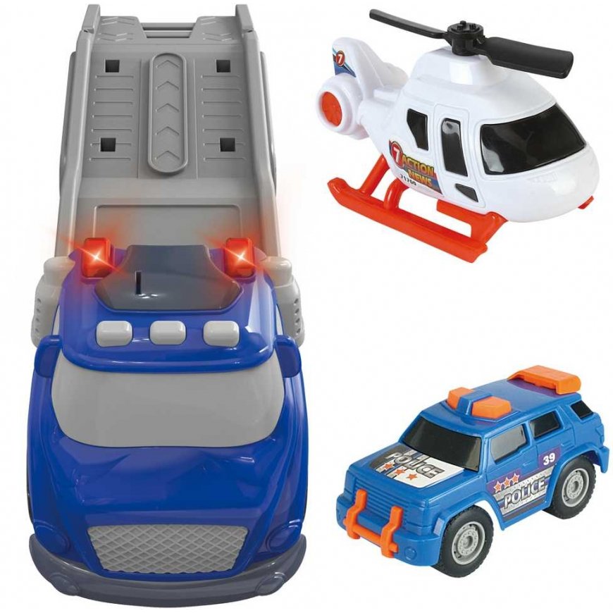 WOOPIE Blue Police City Truck Sound and Light Effects – 2