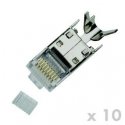 DATACOM CONNECTOR 8p8c RJ-45 STP Cat7(6A) cable 10Ks DATACOM CONNECTOR 8p8c RJ-45 STP Cat7(6A) cable 10Ks