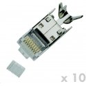 DATACOM CONNECTOR 8p8c RJ-45 STP Cat7(6A) cable 10Ks DATACOM CONNECTOR 8p8c RJ-45 STP Cat7(6A) cable 10Ks