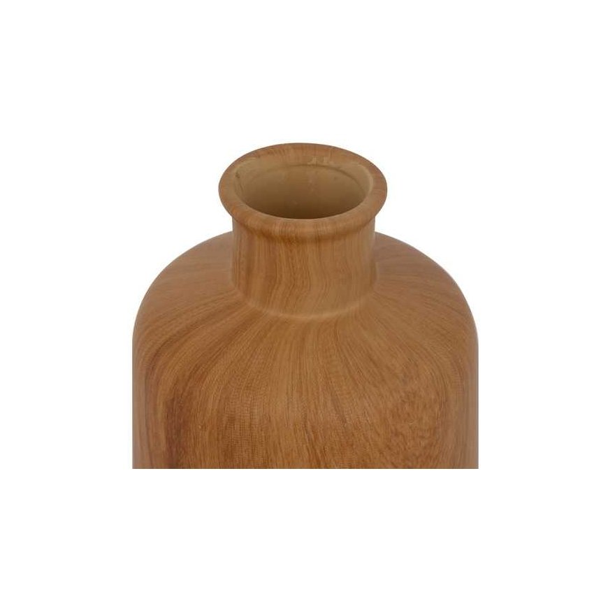 Atmosphera Ceramic vase SAO, wood effect, 17.5 cm – 2