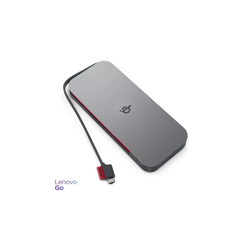 Lenovo GO Litium polymeeri (LiPo) 10000 mAh Langaton lataaminen Harmaa