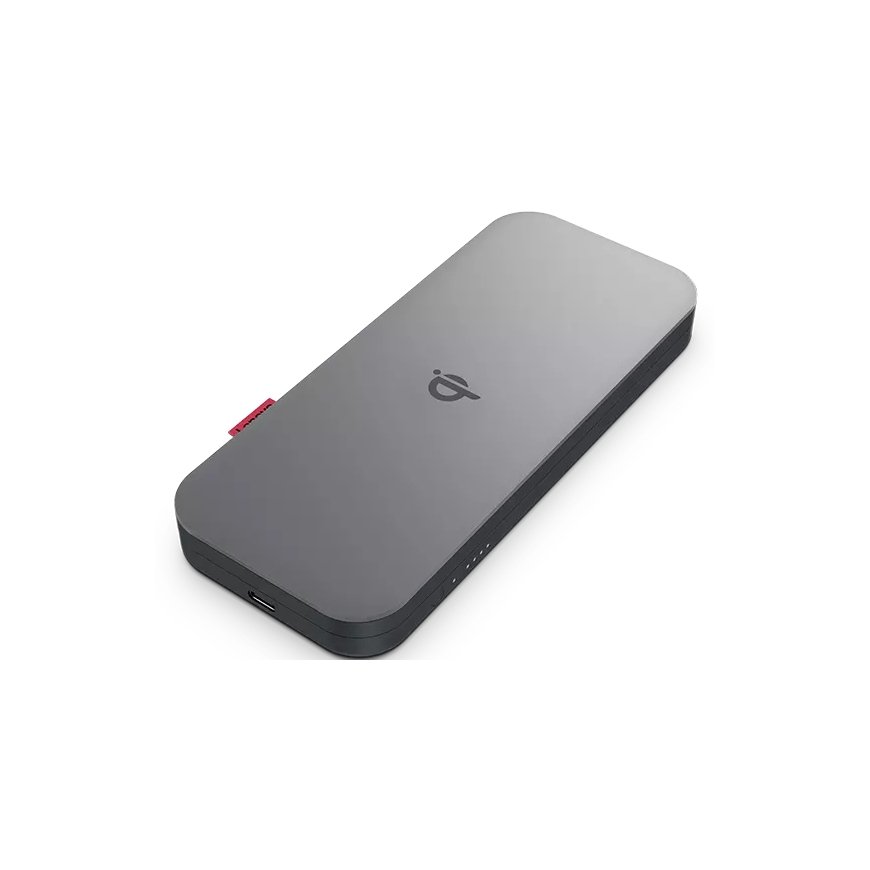 Lenovo GO Litija polimērs (LiPo) 10000 mAh Bezvadu lādēšana Pelēks – 4