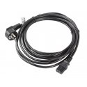 Lanberg CA-C13C-11CC-0100-BK power cable Black 10 m C13 coupler CEE7/7 Lanberg CA-C13C-11CC-0100-BK power cable Black 10 m C13 coupler CEE7/7
