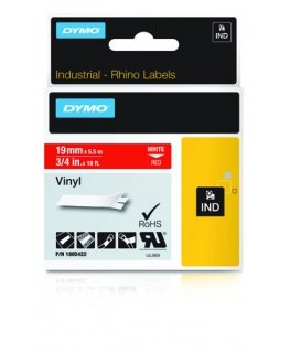 DYMO 1805422 marķēšanas lenta Balts uz sarkana