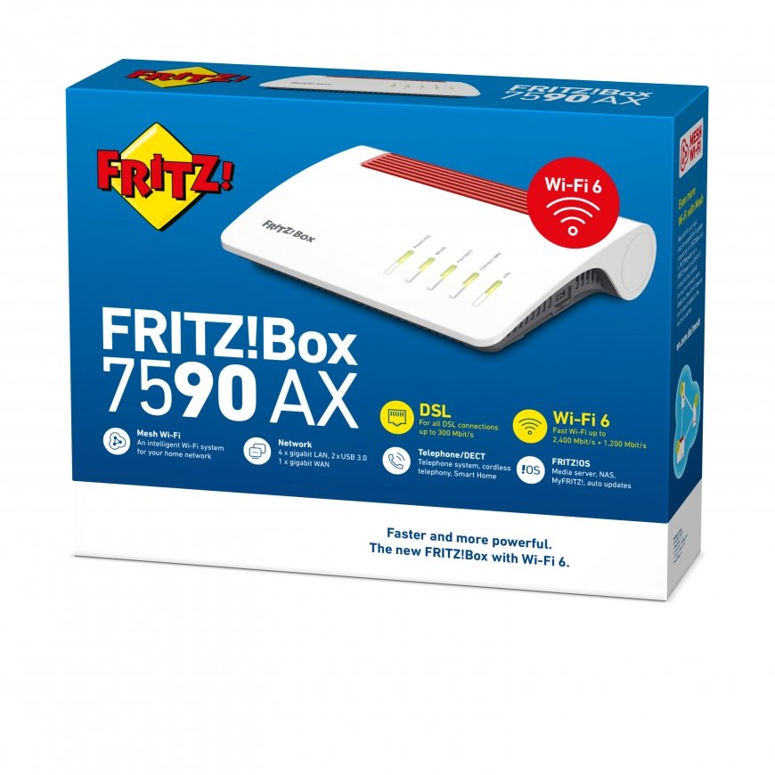 FRITZ!Box 7590 AX belaidis maršrutizatorius Gigabitinis eternetas Dviguba juosta (2,4 GHz / 5 GHz) B – 4