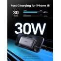 Ugreen 10000mAh Mini Powerbank Quick Charging 30W Pelēks Ugreen 10000mAh Mini Powerbank Quick Charging 30W Pelēks