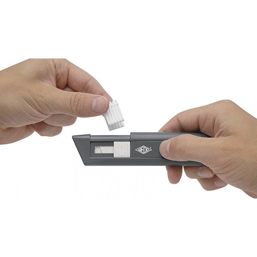 Wedo CERA-Safeline Anthracite, White Snap-off blade knife – 2