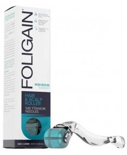 Foligain Microneedle Roller for Hair Growth (Hair - Scalp Roller) 0.25 mm