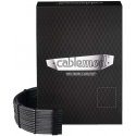 CableMod C-Series Pro ModMesh Sleeved 12V-2x6 12VHPWR Dual StealthSense -kaapelisarja Corsair RMi, RMx -tietokoneille (musta eti