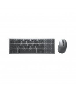 DELL KM7120W näppäimistö Sisältää hiiren Office RF Wireless + Bluetooth QWERTZ Saksa Harmaa, Titaani