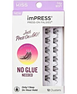 Kiss ImPRESS tufted eyelashes 09 Edgy Wispy false eyelashes