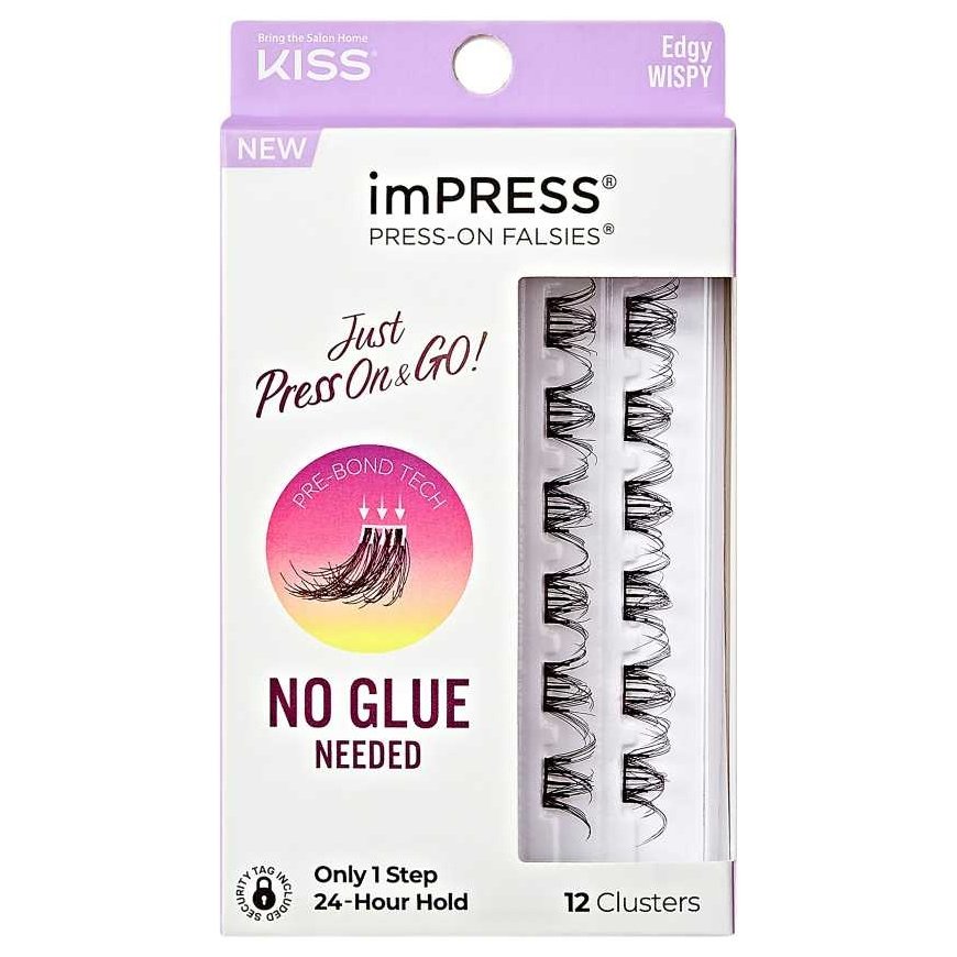 Kiss ImPRESS tufted eyelashes 09 Edgy Wispy false eyelashes