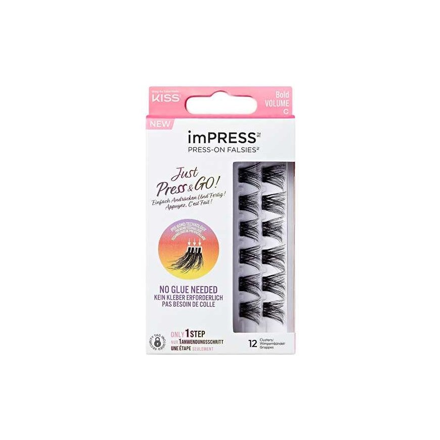 Kiss ImPRESS tufted eyelashes 09 Edgy Wispy false eyelashes – 2