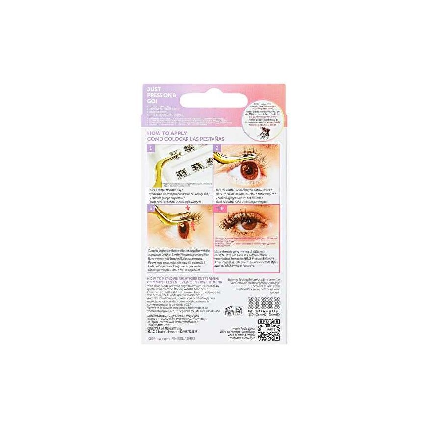 Kiss ImPRESS tufted eyelashes 09 Edgy Wispy false eyelashes – 3