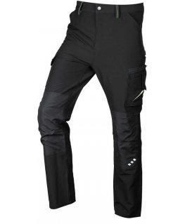 Neo Black and green work trousers with elastic fabric, size XXXL