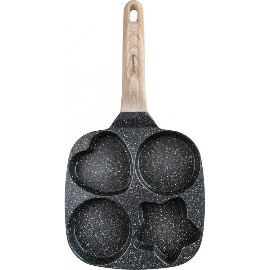 4 in 1 MARBLE FRYING PAN FOR PANCAKES, EGGS, CREPES KLAUSBERG KB-7807 Black