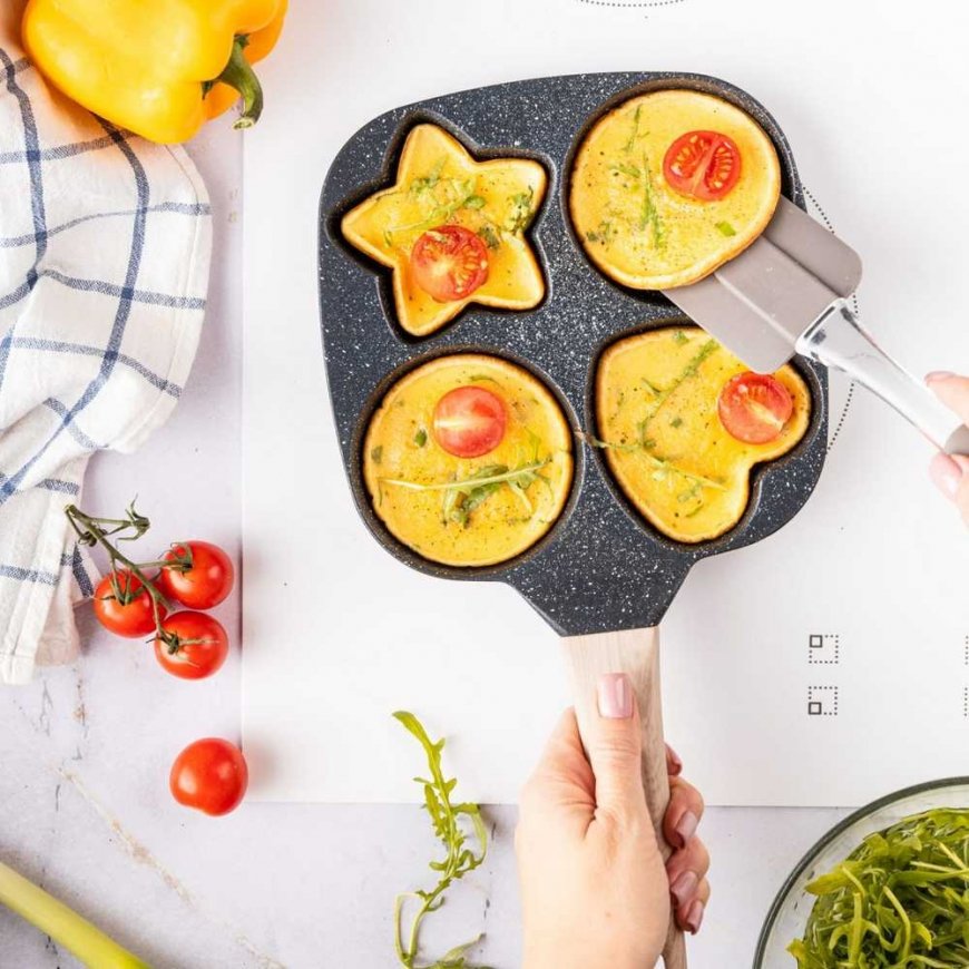 4-in-1 MARMORIPAISTINPANNU LETTUJA, MUNIA JA CREPPEJÄ VARTEN KLAUSBERG KB-7807 Musta – 2