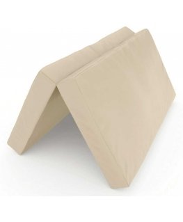 Folding gymnastics mattress SANRO 100x100x10 cm cream