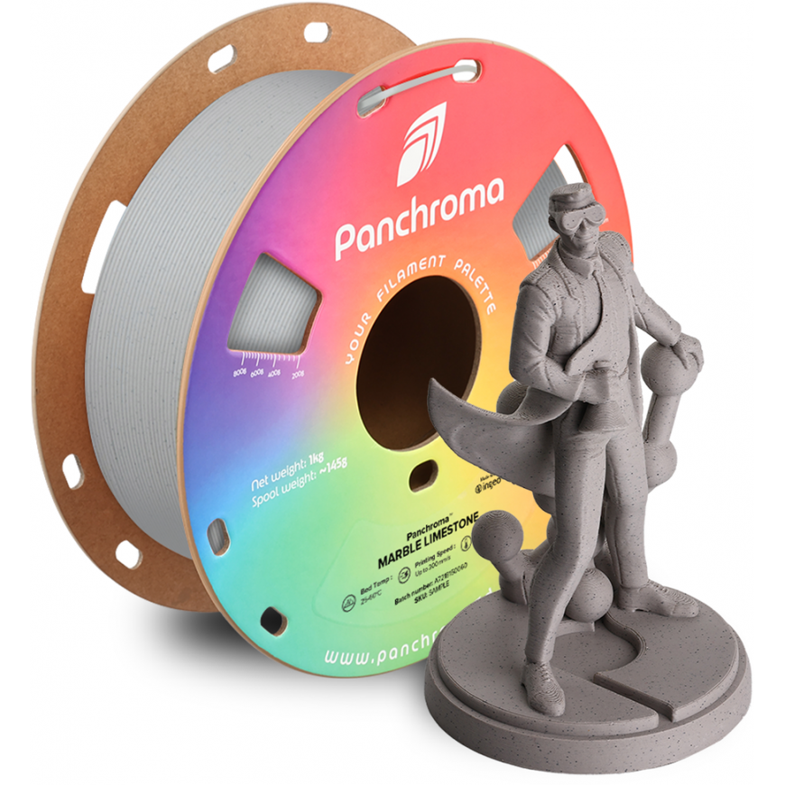 Polymaker Panchroma™ PLA-marmori 1,75 mm 1 kg - Marmori ja kalkkikivi