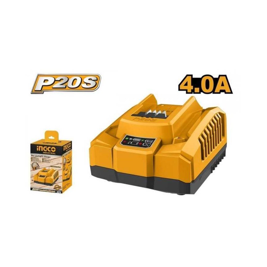 Ingco FCLI20411E 4.0A laturi 20V litiumioniakuille – 2