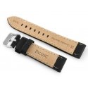 Pacific W48 leather watch strap - PREMIUM - black/white - 22mm Pacific W48 leather watch strap - PREMIUM - black/white - 22mm