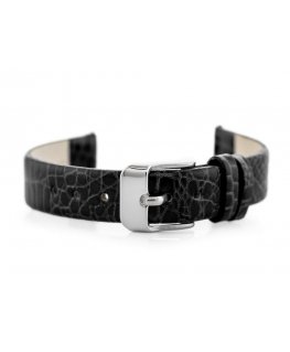 Pacific W57 leather watch strap - black - 12mm